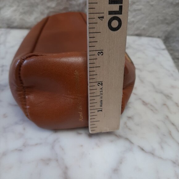 Vintage Cooper-Weeks Canada Hand Boarded Top Grain Cowhide Brown Leather Bag - Picture 9 of 9